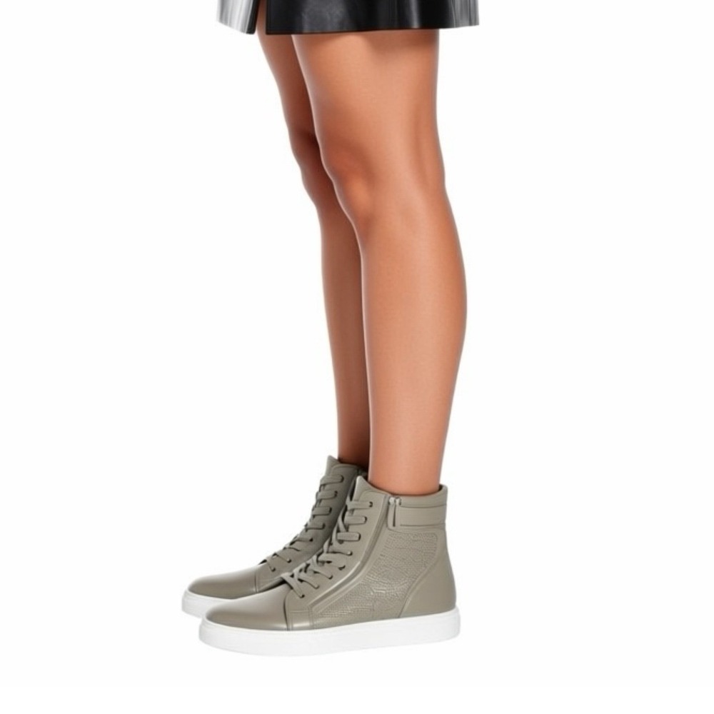 Steve Madden Elyka Womens Leather High Top Fashion Sneakers Size 10b
